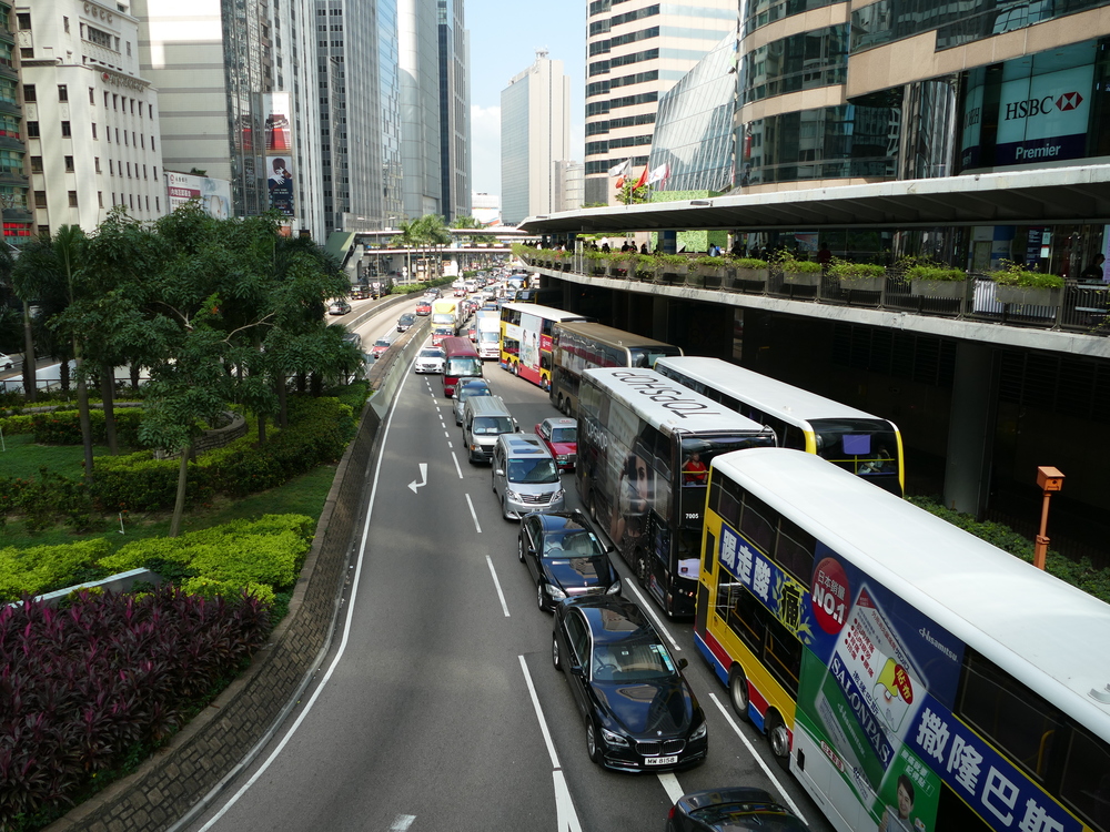 Traffic on Hong Kong Island